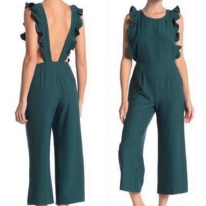 Free Press Backless Jumpsuit Green Size Medium NWT